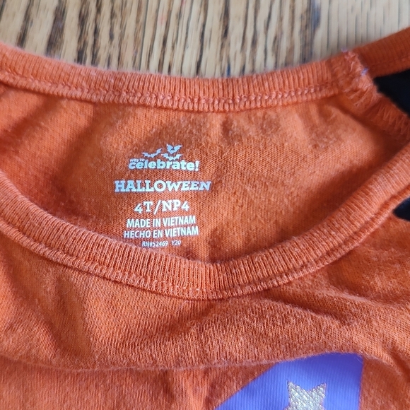 Toddler Girls Halloween Cat Long Sleeve Size 4T - Picture 3 of 3